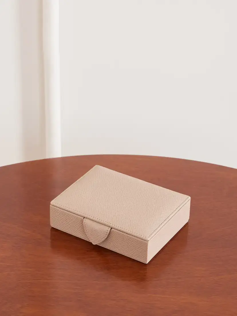 Smythson Panama Textured-leather Jewelry Box | Image 1 Smythson Panama Textured-leather Jewelry Box | Image 1