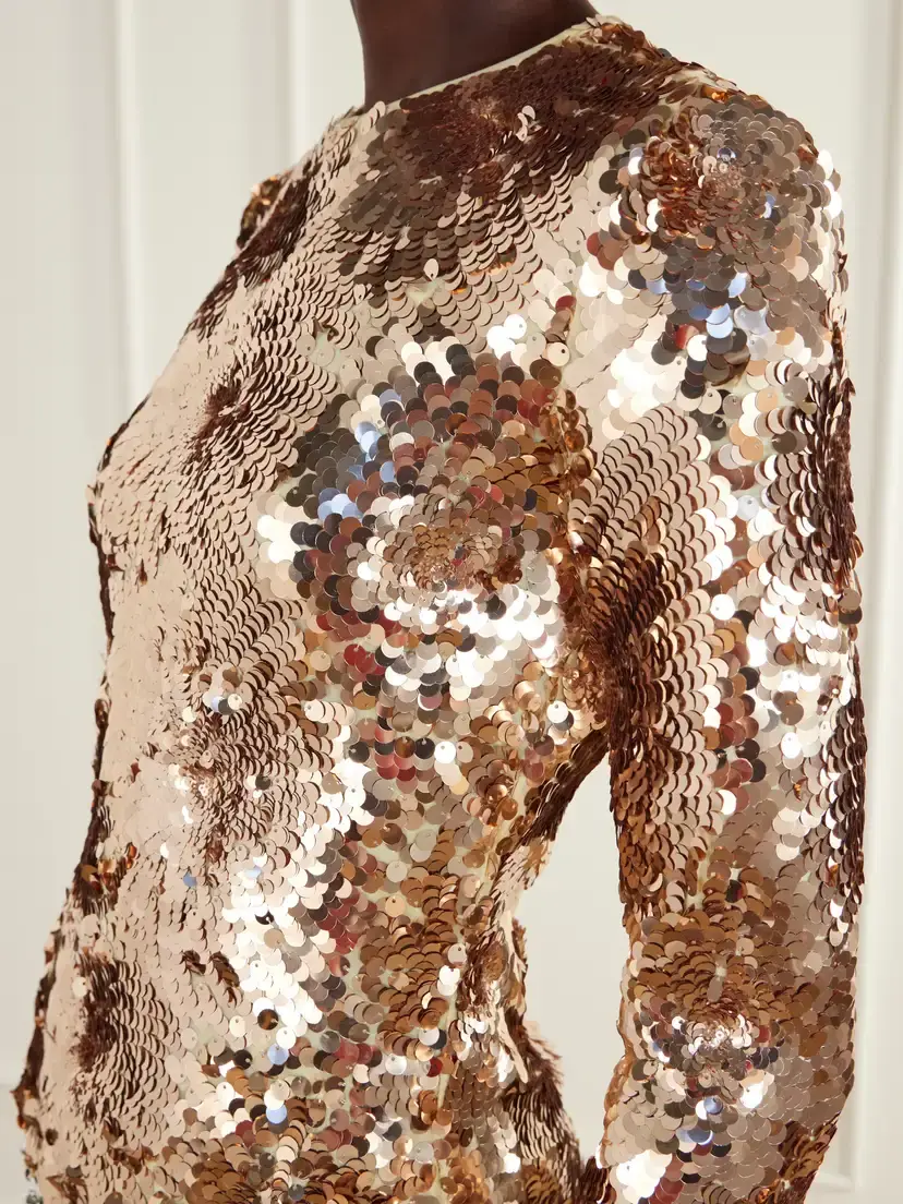 Rabanne Haut Sequined Tulle Blouse | Thumbnail 4 Rabanne Haut Sequined Tulle Blouse | Thumbnail 4