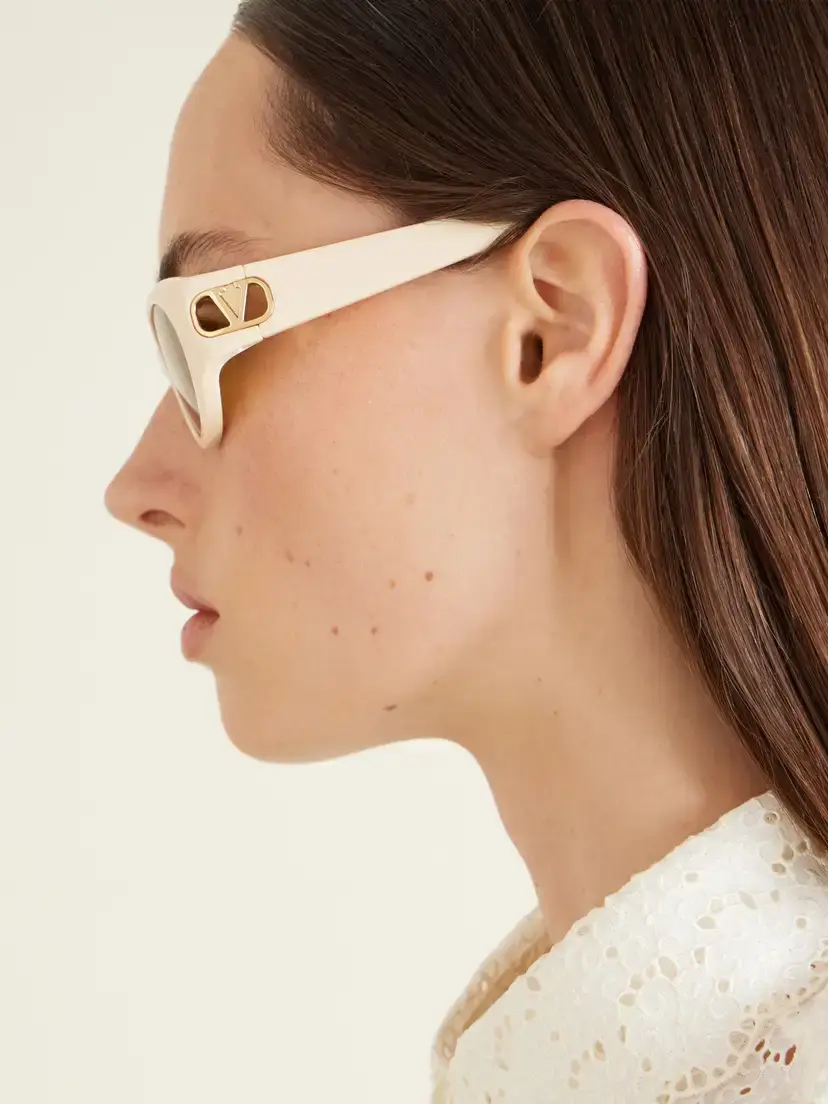 Valentino Eyewear Vlogo-embellished Round-frame Acetate Sunglasses | Thumbnail 5 Valentino Eyewear Vlogo-embellished Round-frame Acetate Sunglasses | Thumbnail 5