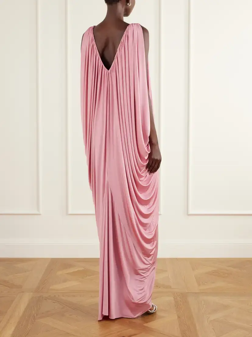 Abadia Draped Stretch-jersey Maxi Dress | Thumbnail 3 Abadia Draped Stretch-jersey Maxi Dress | Thumbnail 3