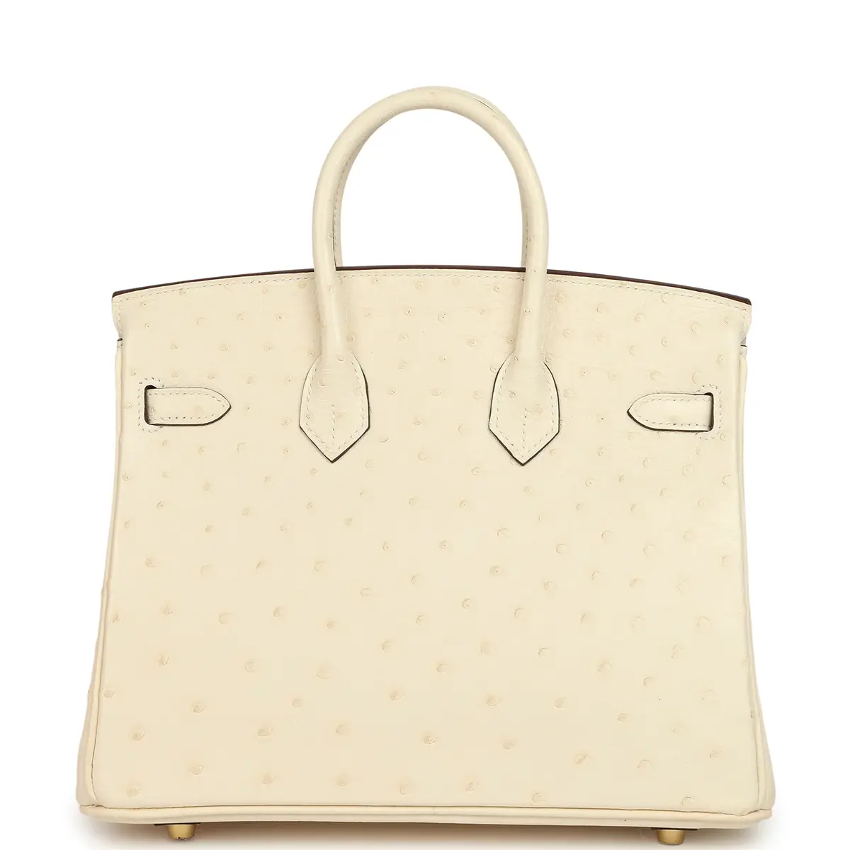 HERMÈS Hermes Birkin 25 Nata Ostrich Boreal Gold Hardware | Thumbnail 4 HERMÈS Hermes Birkin 25 Nata Ostrich Boreal Gold Hardware | Thumbnail 4