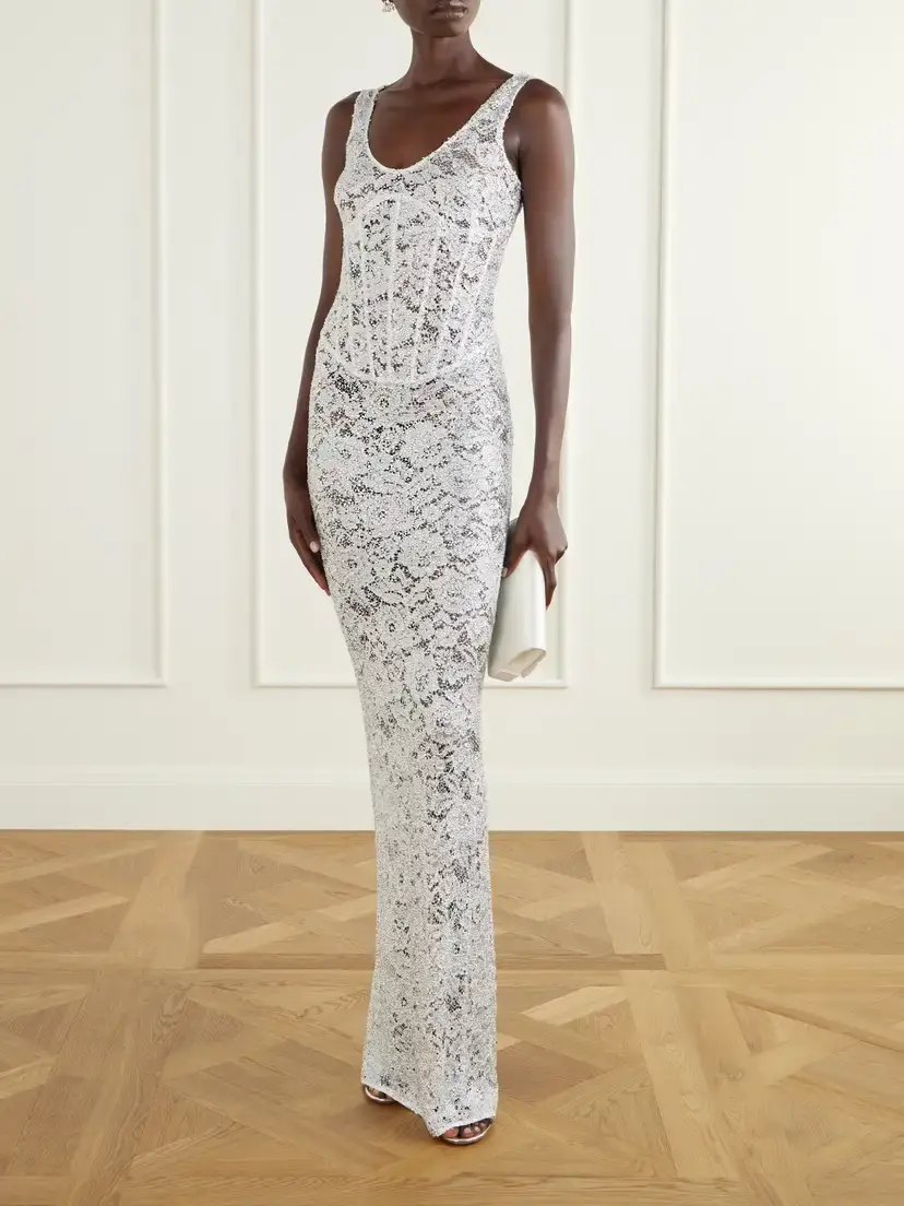 Ilkyaz Ozel Aela Crystal-embellished Cotton Gown | Thumbnail 2 Ilkyaz Ozel Aela Crystal-embellished Cotton Gown | Thumbnail 2