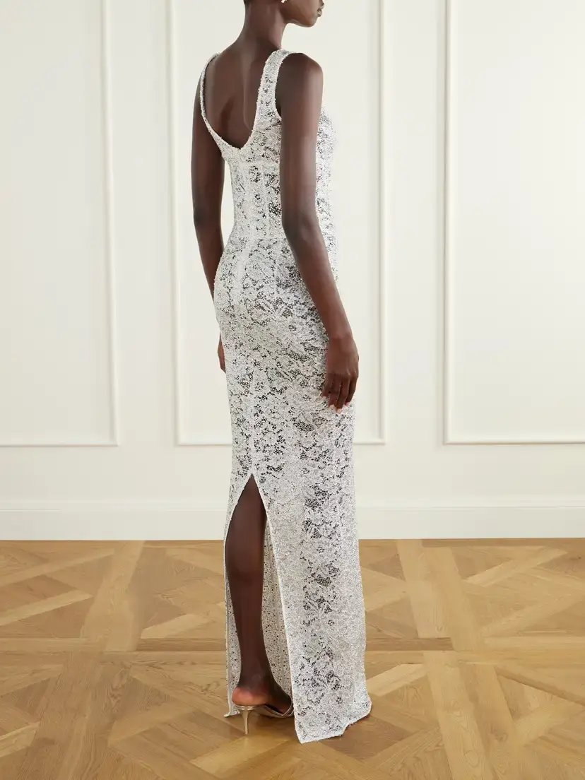 Ilkyaz Ozel Aela Crystal-embellished Cotton Gown | Thumbnail 3 Ilkyaz Ozel Aela Crystal-embellished Cotton Gown | Thumbnail 3