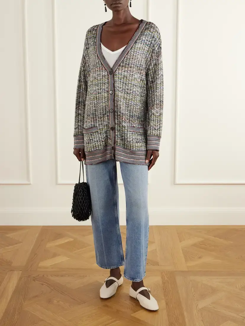 Missoni Striped Metallic Crochet-knit Cardigan | Thumbnail 2
