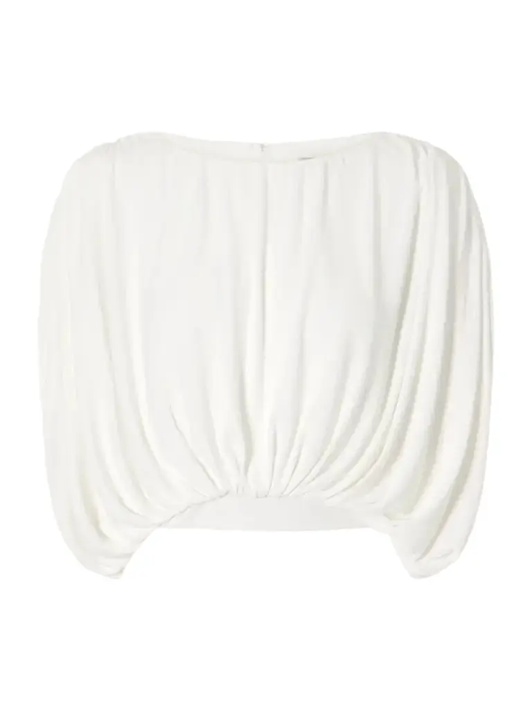 Abadia Draped Stretch-jersey Blouse | Image 1 Abadia Draped Stretch-jersey Blouse | Image 1