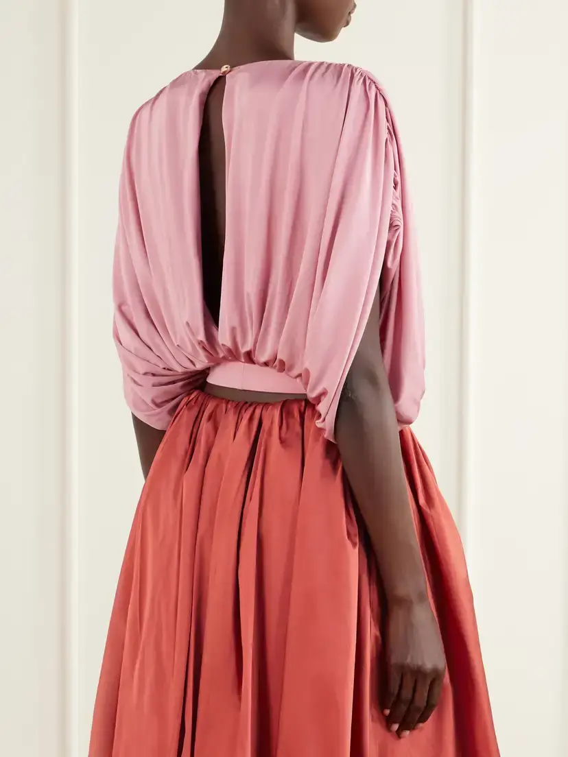 Abadia Draped Stretch-jersey Blouse | Thumbnail 3 Abadia Draped Stretch-jersey Blouse | Thumbnail 3