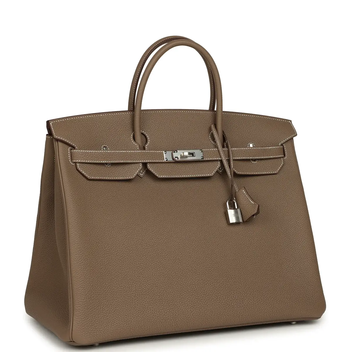 HERMÈS Hermes Birkin 40 Etoupe Togo Palladium Hardware | Thumbnail 2 HERMÈS Hermes Birkin 40 Etoupe Togo Palladium Hardware | Thumbnail 2