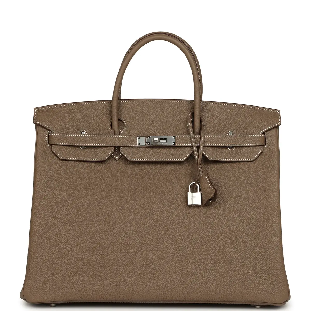 HERMÈS Hermes Birkin 40 Etoupe Togo Palladium Hardware | Image 1 HERMÈS Hermes Birkin 40 Etoupe Togo Palladium Hardware | Image 1