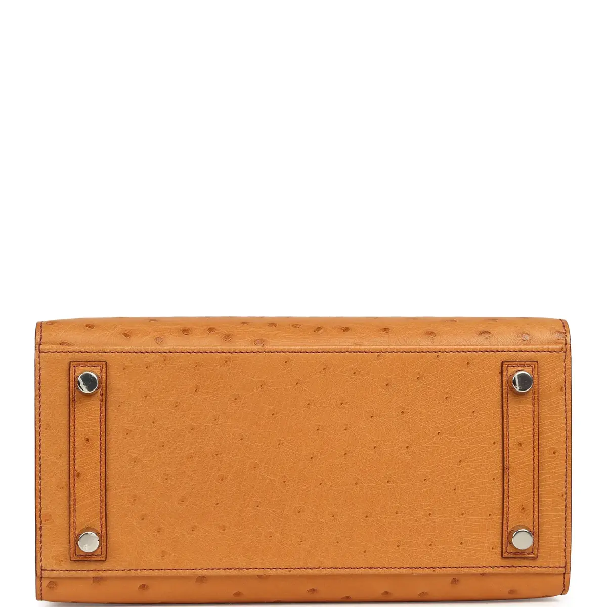 HERMÈS Hermes Birkin Sellier 25 Gold Ostrich Palladium Hardware | Thumbnail 6