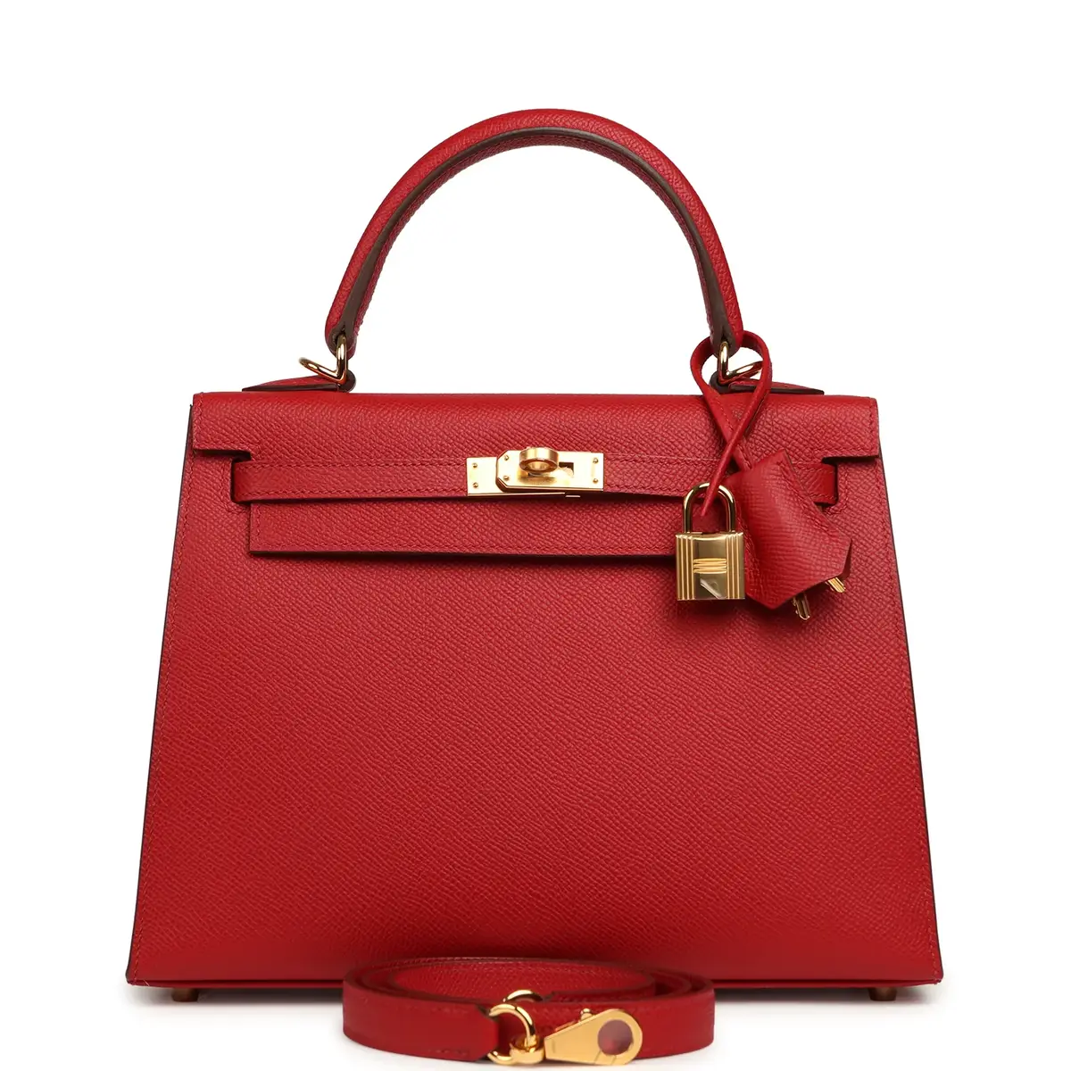 HERMÈS Hermes Kelly Sellier 25 Rouge Piment Epsom Gold Hardware | Image 1 HERMÈS Hermes Kelly Sellier 25 Rouge Piment Epsom Gold Hardware | Image 1