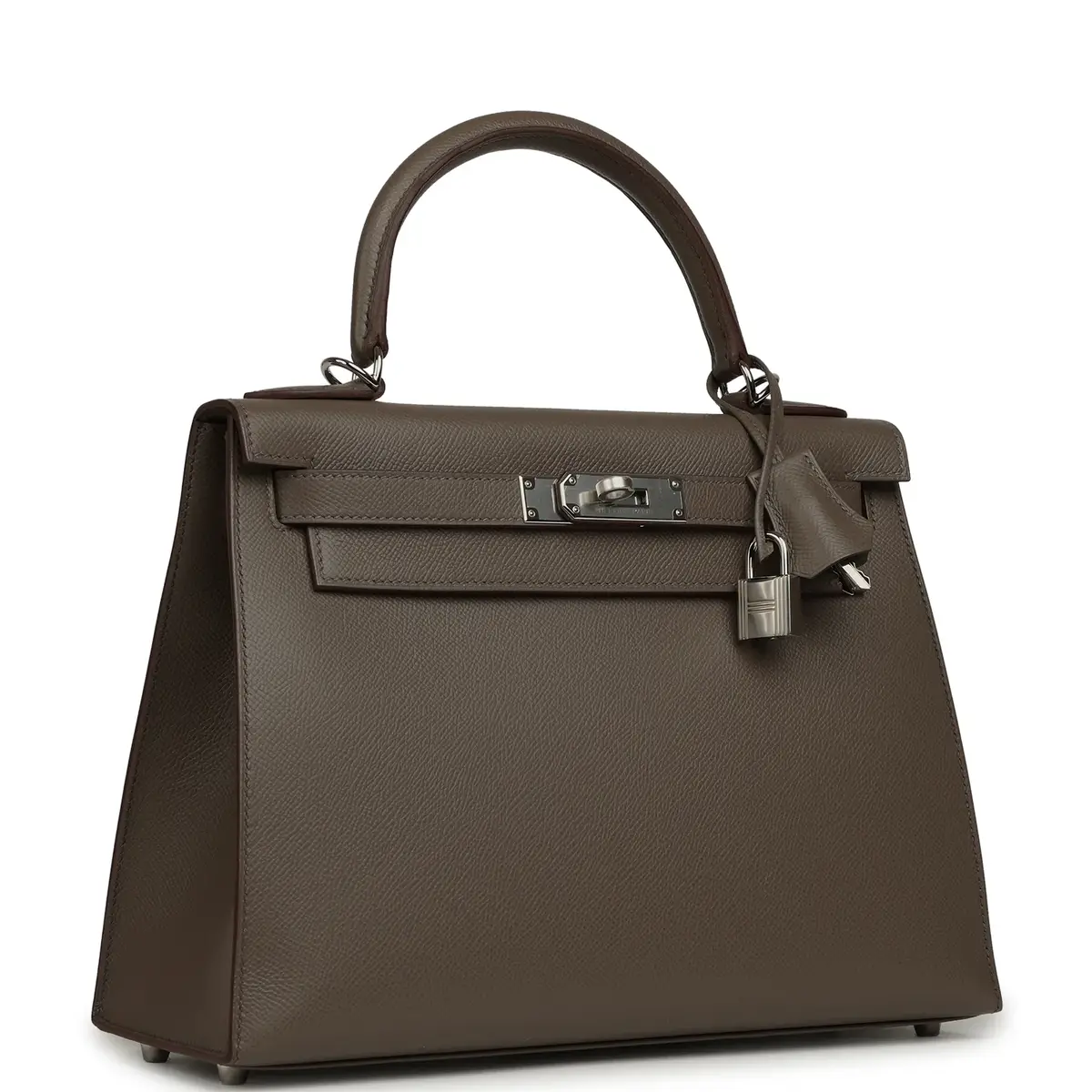 HERMÈS Hermes Kelly Sellier 28 Etain Epsom Palladium Hardware | Thumbnail 2