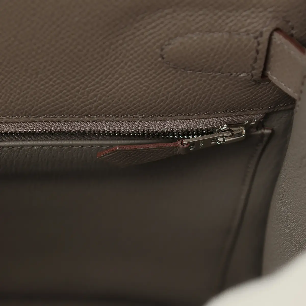 HERMÈS Hermes Kelly Sellier 28 Etain Epsom Palladium Hardware | Thumbnail 8