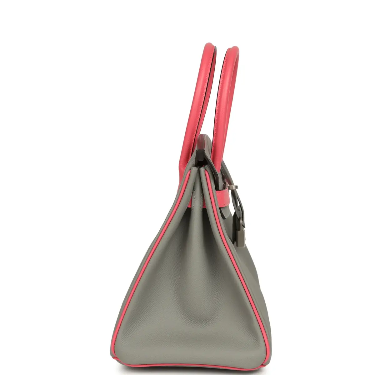 HERMÈS Hermes Special Order (HSS) Birkin 30 Gris Mouette, Rose Azalee Epsom Brushed Palladium Hardware | Thumbnail 3 HERMÈS Hermes Special Order (HSS) Birkin 30 Gris Mouette, Rose Azalee Epsom Brushed Palladium Hardware | Thumbnail 3