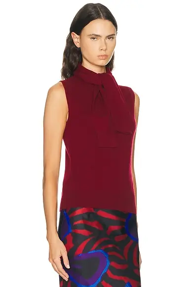 Aknvas Giorgia Cashmere Wool Blend Sleeveless Tie Knit Top | Thumbnail 2 Aknvas Giorgia Cashmere Wool Blend Sleeveless Tie Knit Top | Thumbnail 2