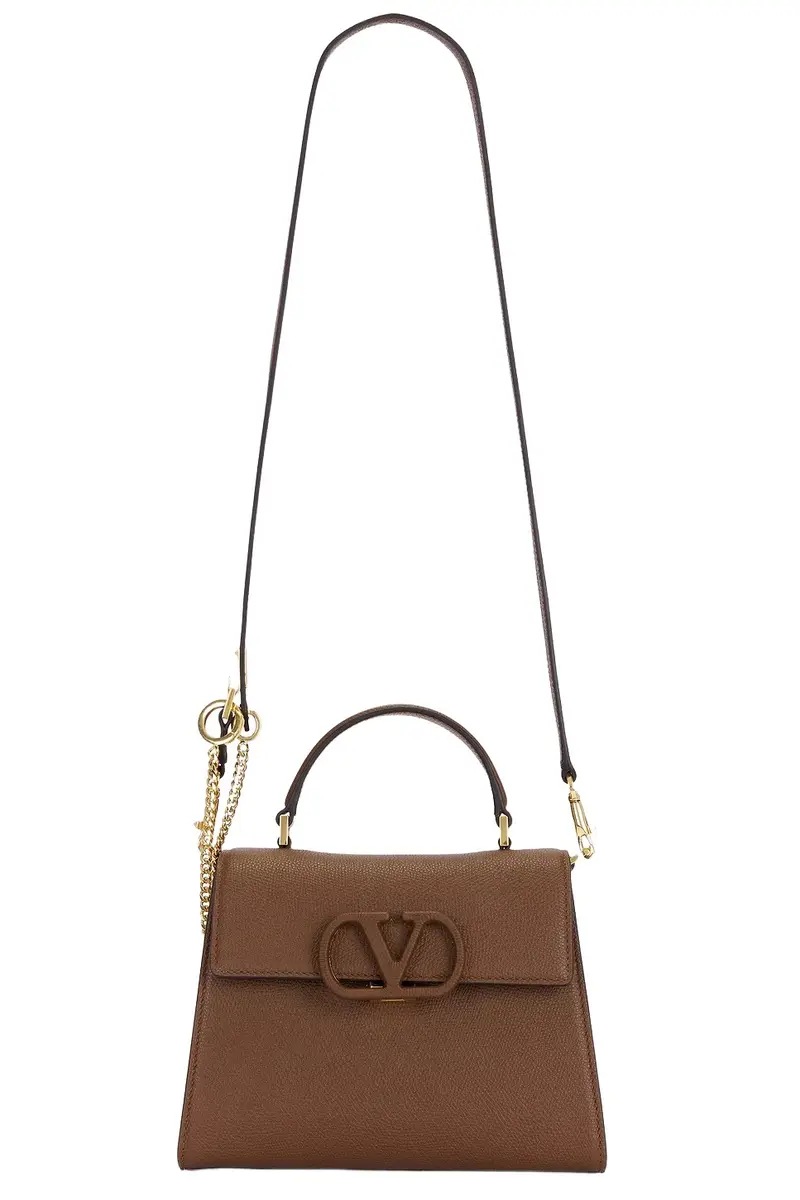 V Sling Small Top Handle Bag