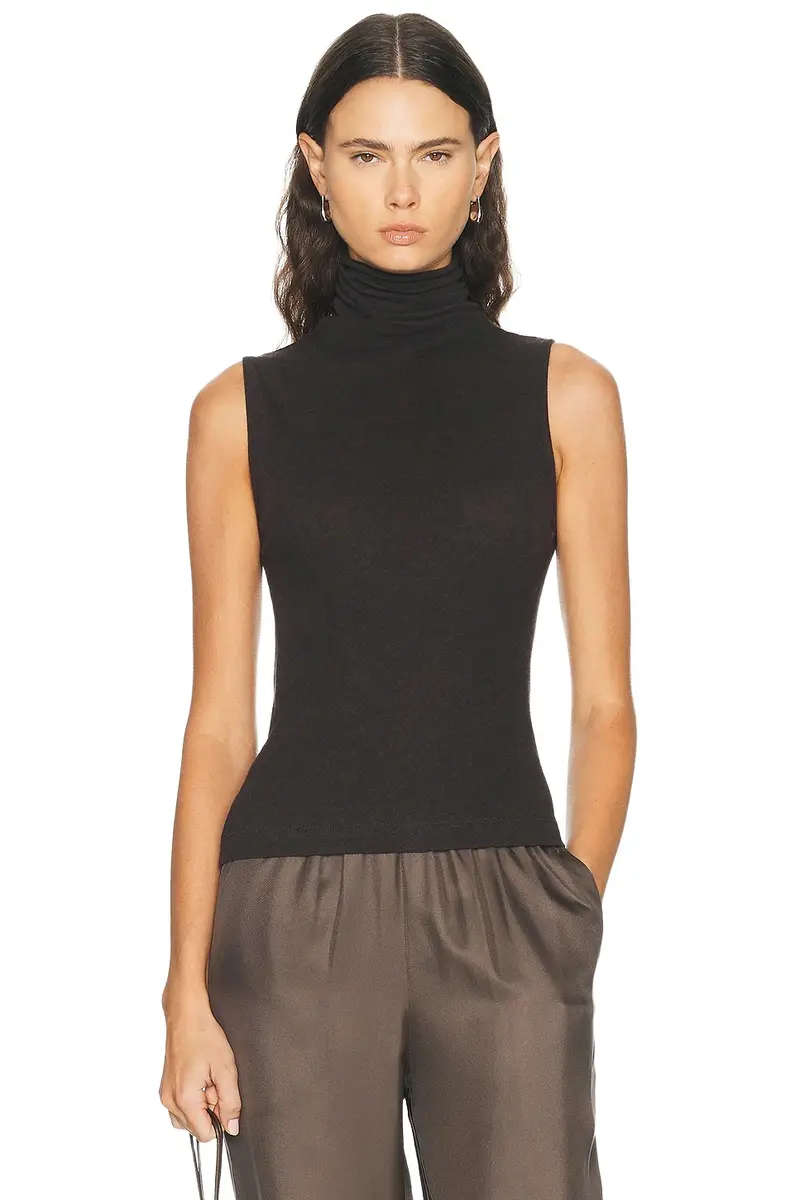 ENZA COSTA Cashmere Jersey Shell Top