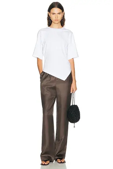 ENZA COSTA Supima Structured Jersey Asymmetric Tee | Thumbnail 5 ENZA COSTA Supima Structured Jersey Asymmetric Tee | Thumbnail 5