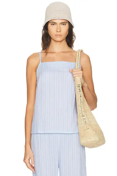 DONNI. The Eyelet Pop Shell Top | Image 1 DONNI. The Eyelet Pop Shell Top | Image 1