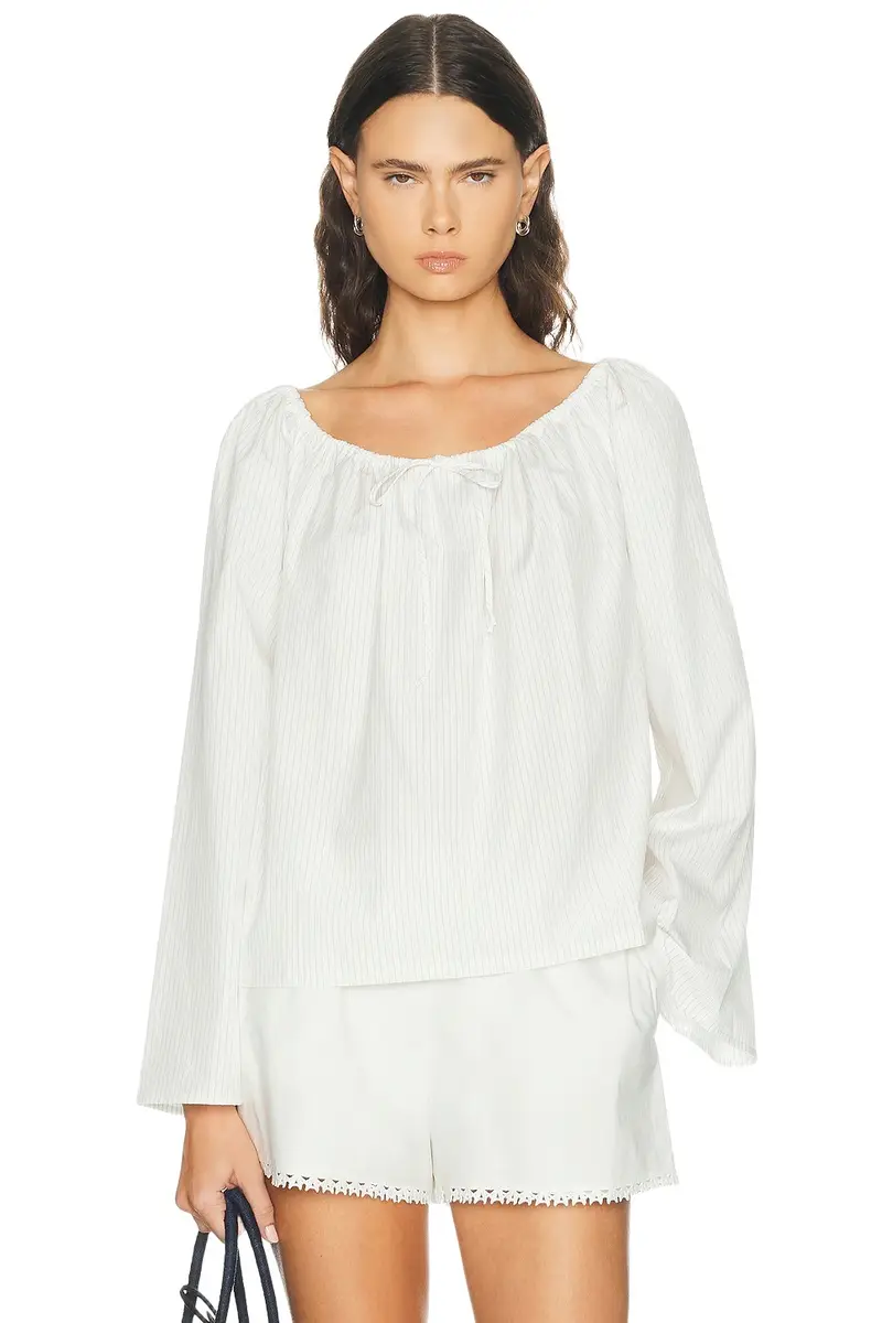 The Pop Pinstripe Tie Top The Pop Pinstripe Tie Top