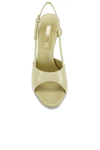 Miu Miu Ayers Slingback Sandal | Thumbnail 4 Miu Miu Ayers Slingback Sandal | Thumbnail 4
