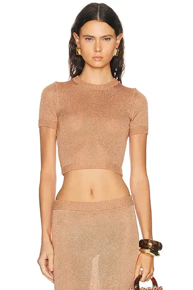 L'Academie Sivan Knit Tee | Image 1 L'Academie Sivan Knit Tee | Image 1
