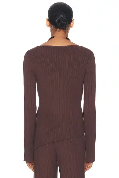 L'Academie Sibylla Rib Knit Top | Thumbnail 4 L'Academie Sibylla Rib Knit Top | Thumbnail 4