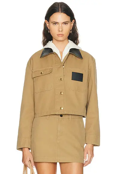 Balenciaga Cropped Workwear Jacket | Image 1 Balenciaga Cropped Workwear Jacket | Image 1