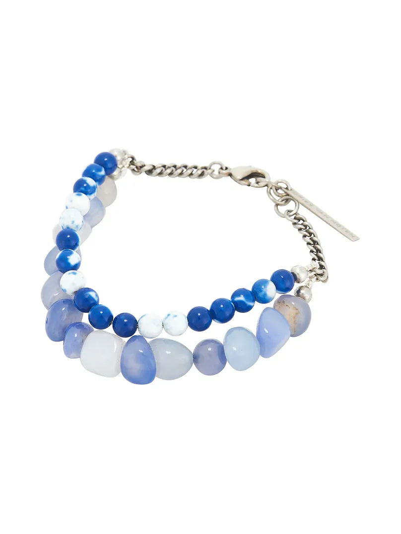 Dries Van Noten Handmade Combination Of Natural Stones Bracelet
