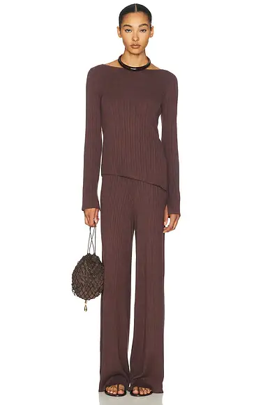 L'Academie Sibylla Rib Knit Pant | Thumbnail 5 L'Academie Sibylla Rib Knit Pant | Thumbnail 5