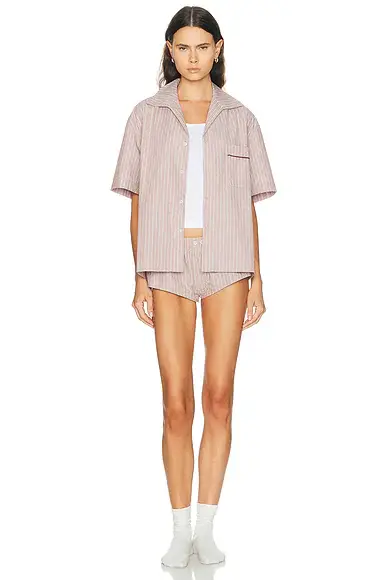 Entire Studios Short Sleeve Pajama Shirt | Thumbnail 5 Entire Studios Short Sleeve Pajama Shirt | Thumbnail 5