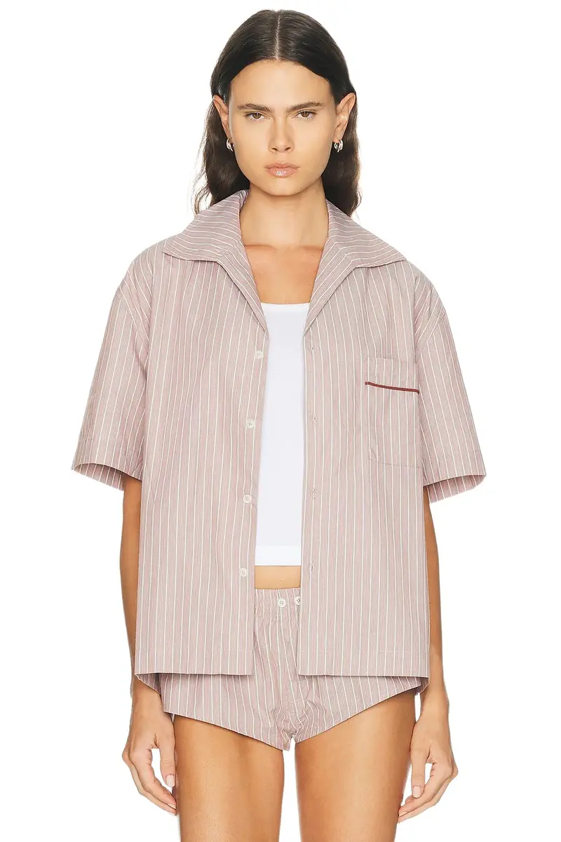 Entire Studios Short Sleeve Pajama Shirt