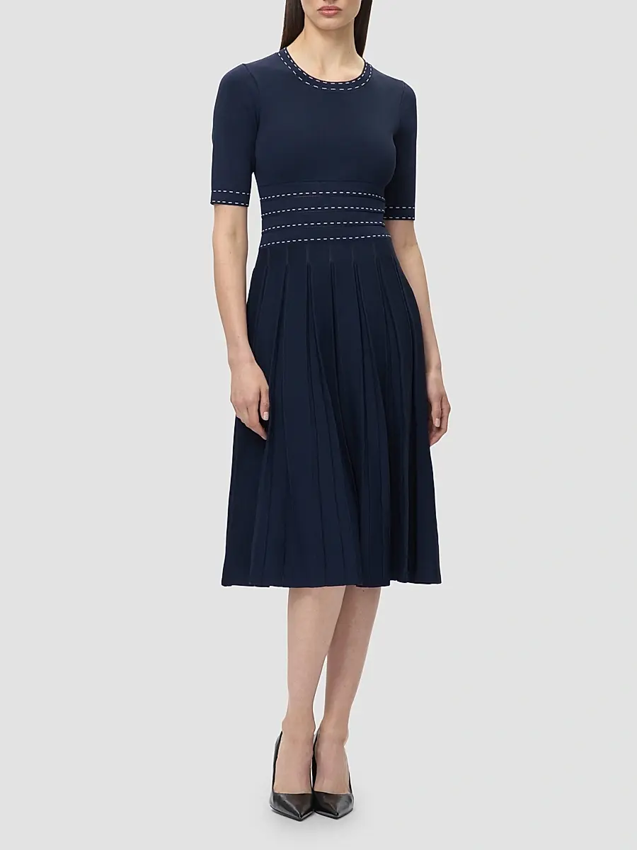Hervé Léger Women's The Kimberly Pleated Midi Dress | Thumbnail 2 Hervé Léger Women's The Kimberly Pleated Midi Dress | Thumbnail 2