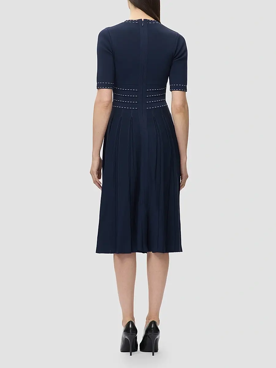 Hervé Léger Women's The Kimberly Pleated Midi Dress | Thumbnail 3 Hervé Léger Women's The Kimberly Pleated Midi Dress | Thumbnail 3