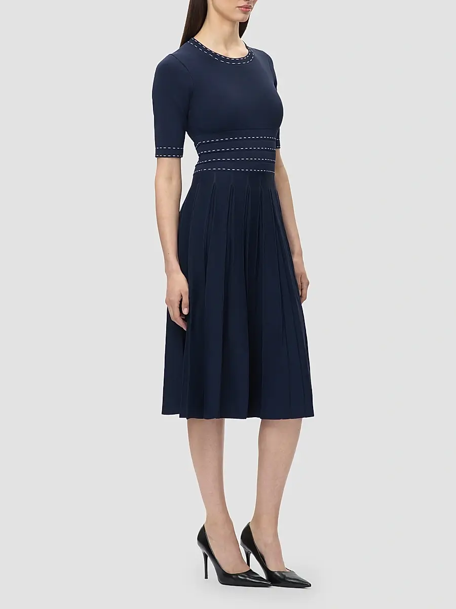Hervé Léger Women's The Kimberly Pleated Midi Dress | Thumbnail 5 Hervé Léger Women's The Kimberly Pleated Midi Dress | Thumbnail 5