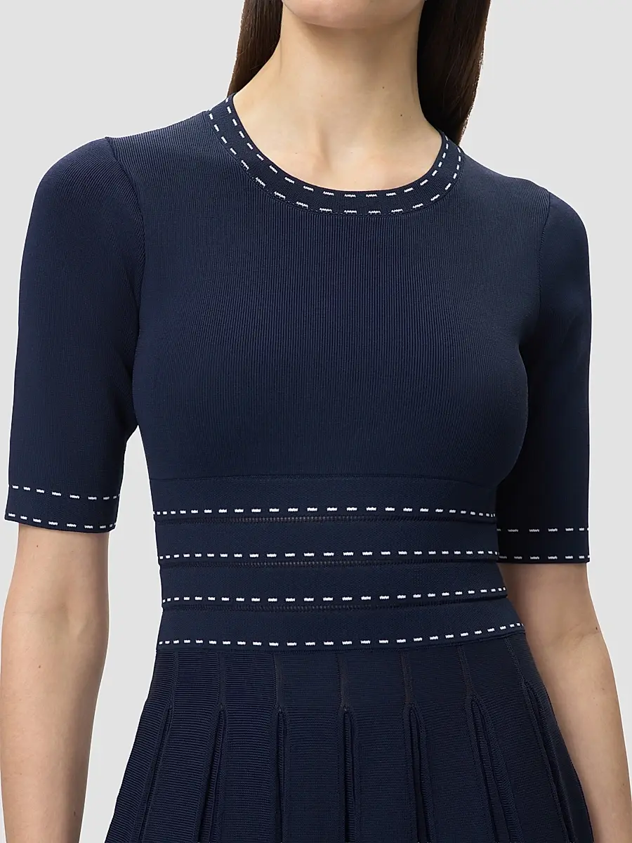Hervé Léger Women's The Kimberly Pleated Midi Dress | Thumbnail 8 Hervé Léger Women's The Kimberly Pleated Midi Dress | Thumbnail 8