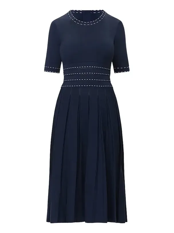 Hervé Léger Women's The Kimberly Pleated Midi Dress