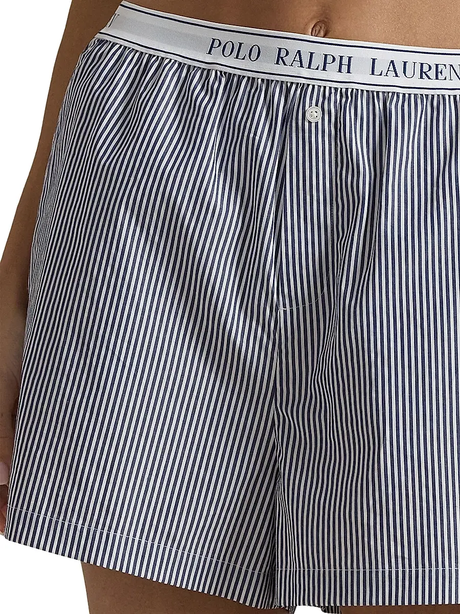 Polo Ralph Lauren Women's Striped Boxer Shorts | Thumbnail 2 Polo Ralph Lauren Women's Striped Boxer Shorts | Thumbnail 2
