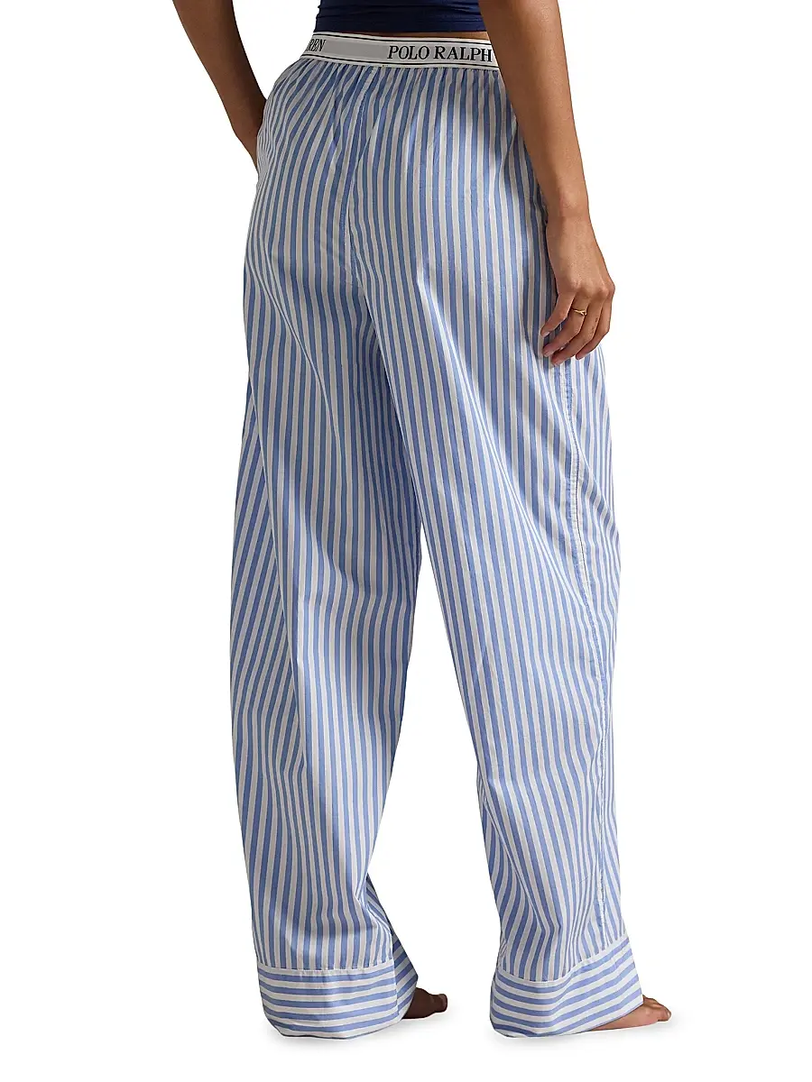 Polo Ralph Lauren Women's Shirting Stripes Striped Cotton Pants | Thumbnail 4 Polo Ralph Lauren Women's Shirting Stripes Striped Cotton Pants | Thumbnail 4