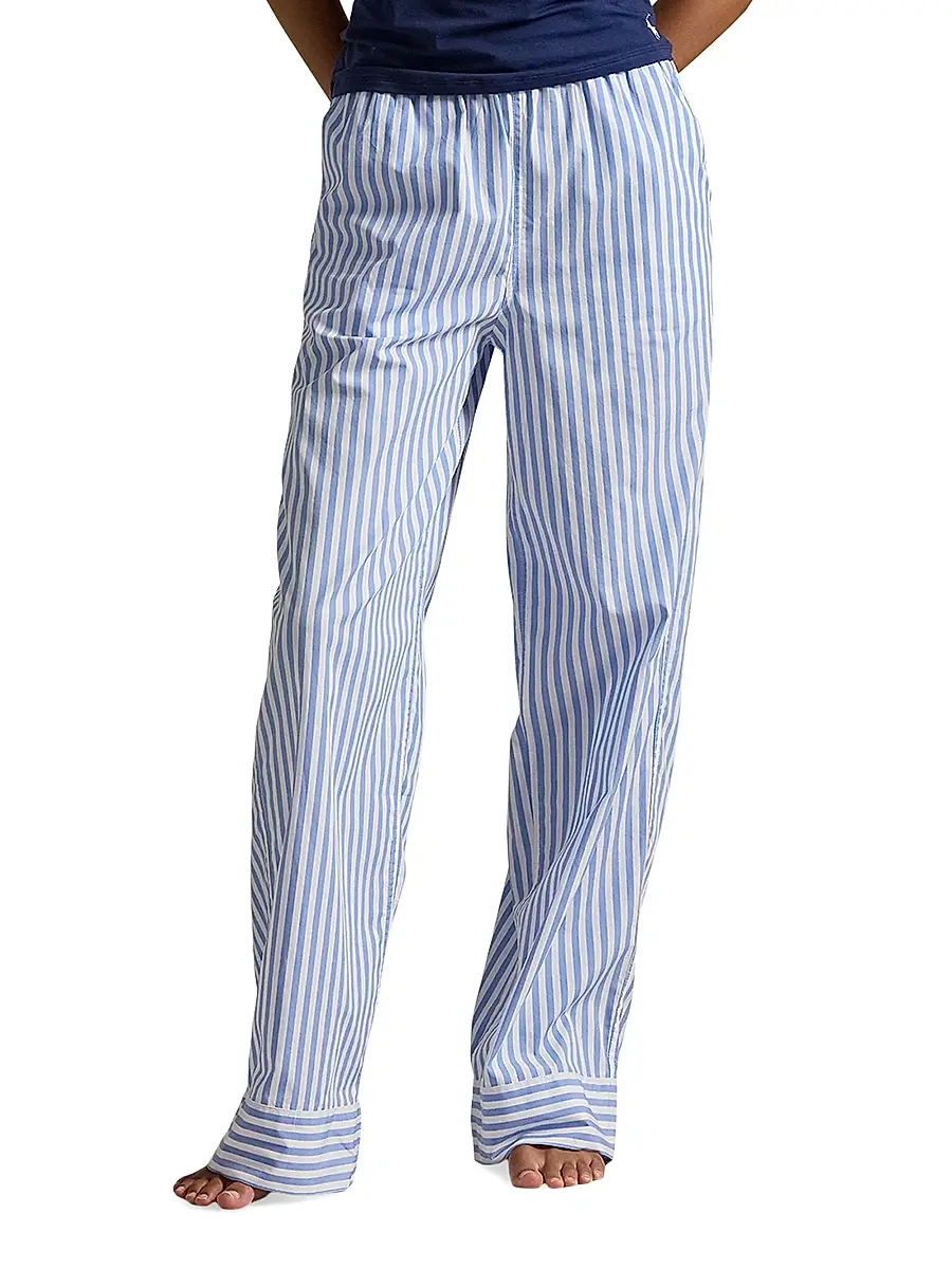 Polo Ralph Lauren Women's Shirting Stripes Striped Cotton Pants | Thumbnail 6 Polo Ralph Lauren Women's Shirting Stripes Striped Cotton Pants | Thumbnail 6