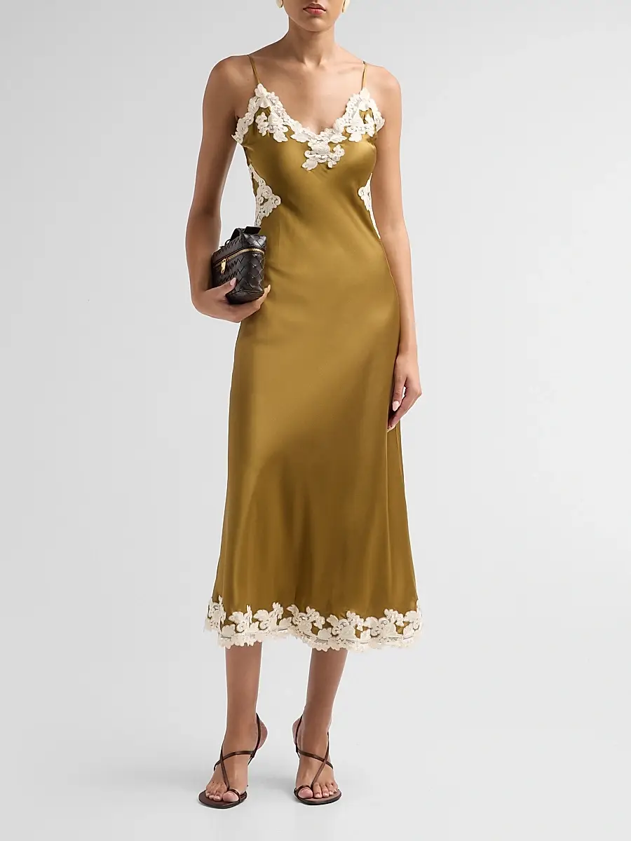 Ronny Kobo Women's Lalita Stretch-Silk A-Line Midi Dress | Thumbnail 2 Ronny Kobo Women's Lalita Stretch-Silk A-Line Midi Dress | Thumbnail 2