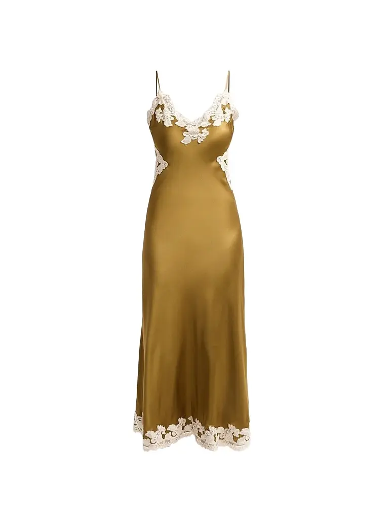 Ronny Kobo Women's Lalita Stretch-Silk A-Line Midi Dress