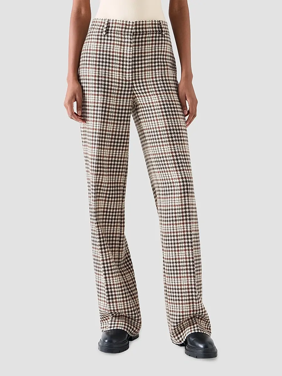 Akris punto Women's Chiaro Plaid Wool-Blend Tweed Pants | Thumbnail 2 Akris punto Women's Chiaro Plaid Wool-Blend Tweed Pants | Thumbnail 2