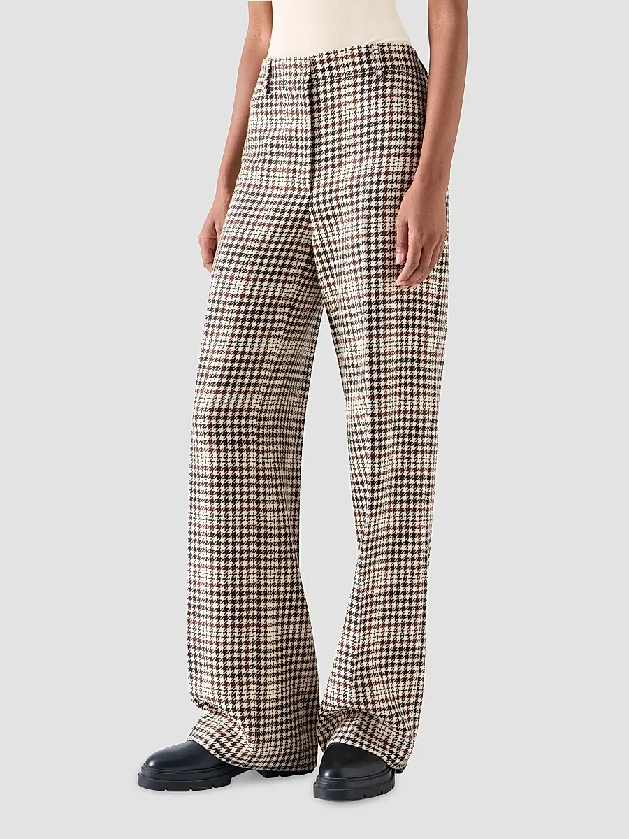 Akris punto Women's Chiaro Plaid Wool-Blend Tweed Pants | Thumbnail 5 Akris punto Women's Chiaro Plaid Wool-Blend Tweed Pants | Thumbnail 5