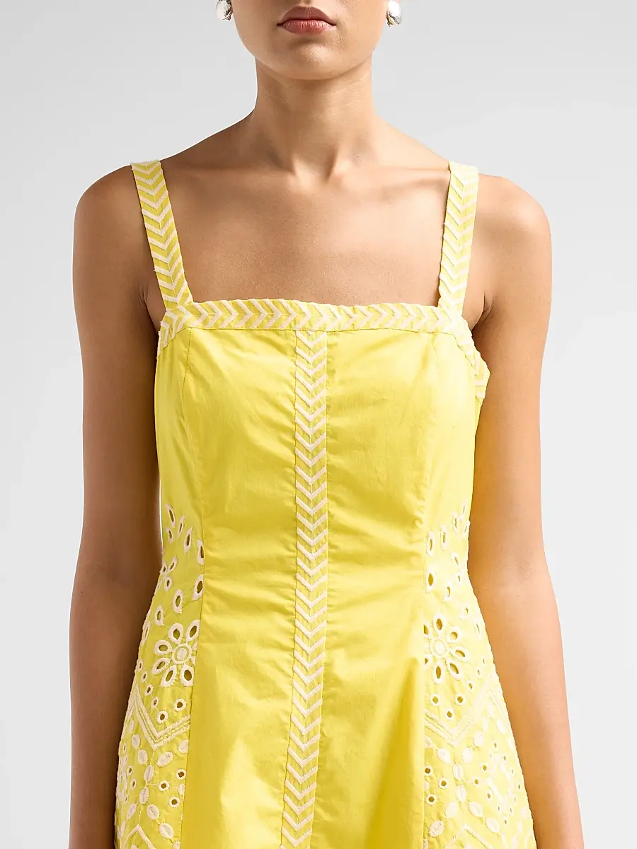 Ramy Brook Women's Fawn Eyelet Embroidered Cotton Mini Dress | Thumbnail 5 Ramy Brook Women's Fawn Eyelet Embroidered Cotton Mini Dress | Thumbnail 5
