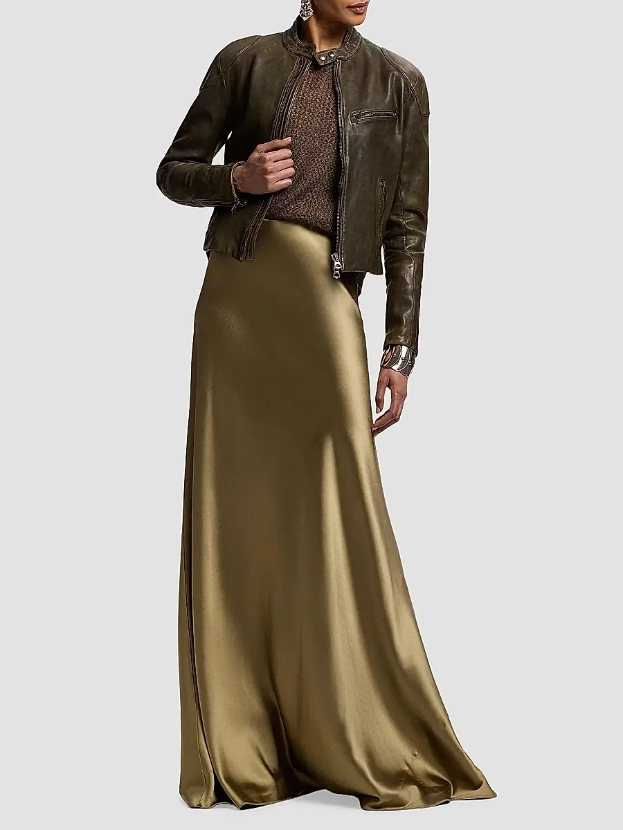 Ralph Lauren Collection Women's Orman Soft Leather Moto Jacket | Thumbnail 2 Ralph Lauren Collection Women's Orman Soft Leather Moto Jacket | Thumbnail 2