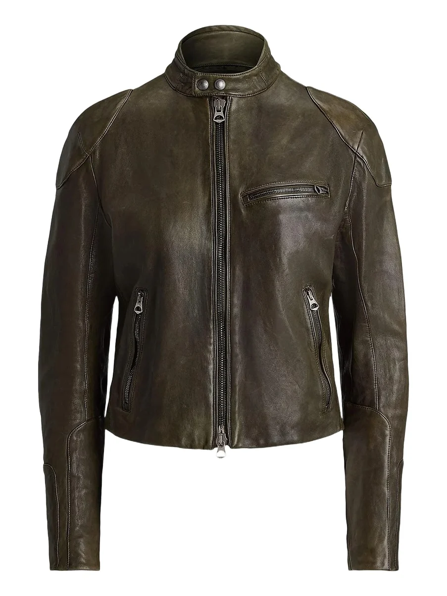Ralph Lauren Collection Women's Orman Soft Leather Moto Jacket
