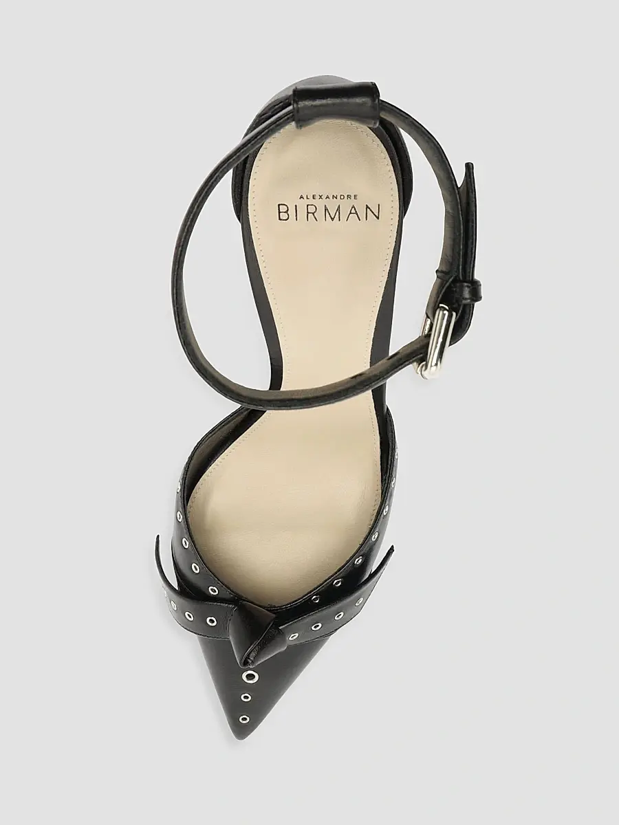 Alexandre Birman Women's Clarita 85MM Grommet-Trimmed Leather Pumps | Thumbnail 3