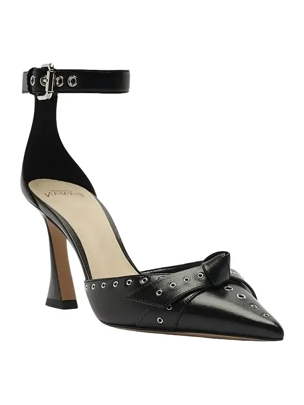 Women's Clarita 85MM Grommet-Trimmed Leather Pumps