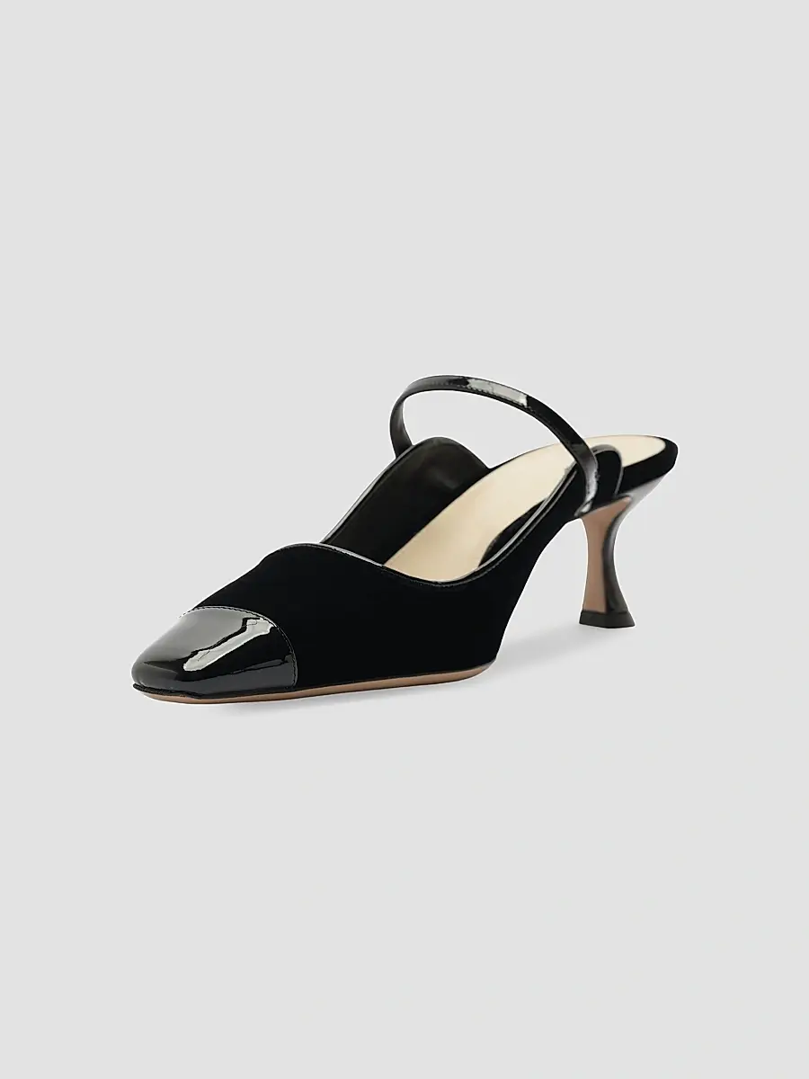 Alexandre Birman Women's Tita Wave 60MM Velvet Mules | Thumbnail 5 Alexandre Birman Women's Tita Wave 60MM Velvet Mules | Thumbnail 5
