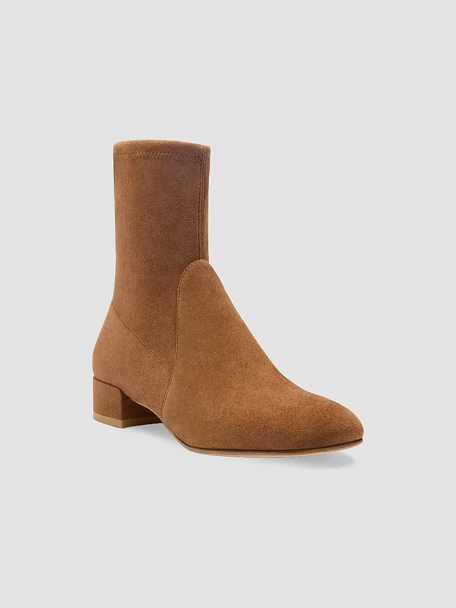 Stuart Weitzman Women's Bacari 25MM Suede Ankle Boots | Thumbnail 2 Stuart Weitzman Women's Bacari 25MM Suede Ankle Boots | Thumbnail 2